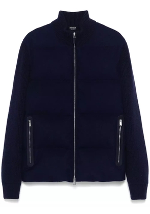 Zegna cashmere puffer jacket - Blue