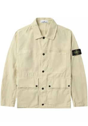 Stone Island Compass-badge shirt jacket - Neutrals