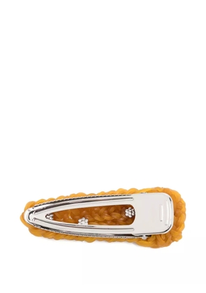 SHUSHU/TONG x Yvmin crystal-embellished hair clip - Brown