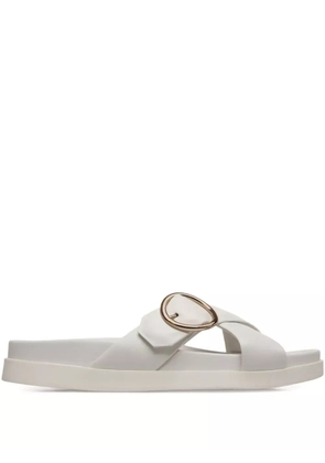 Bally crossover-strap leather sandals - White