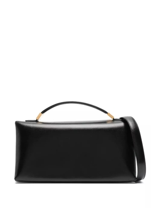 Marni Pre-Owned Prisma logo-stamp leather tote bag - Black