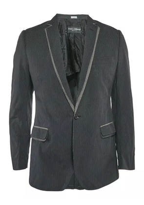 Dolce & Gabbana Pre-Owned striped embellishment blazer - Black