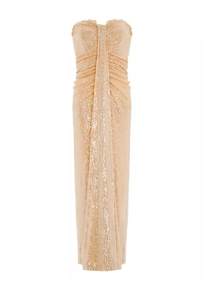 Needle & Thread Amora strapless dress - Gold