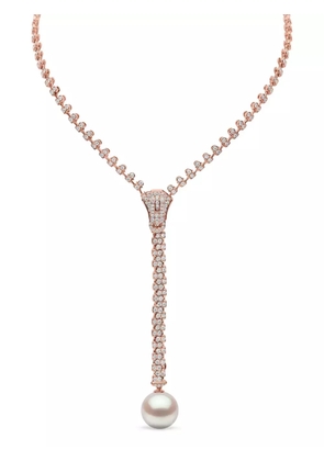 Yoko London 18K rose gold Zyyp pearl and diamonds necklace - Pink