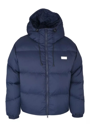 MSGM hooded down jacket - Blue