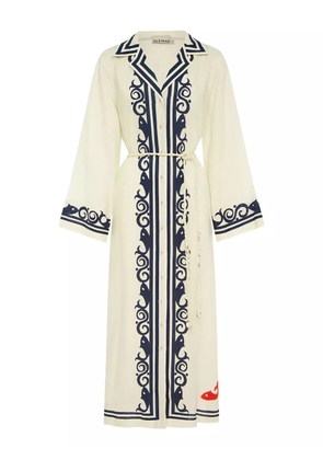 ALEMAIS Marine embroidered maxi dress - White