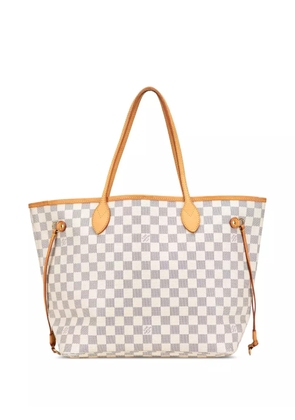 Louis Vuitton Pre-Owned 2016 Damier Azur Neverfull MM tote bag - White