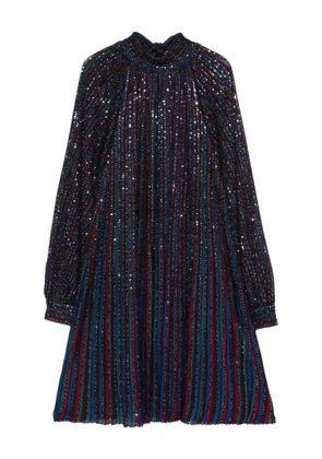 Missoni striped sequin-embellished dress - Blue