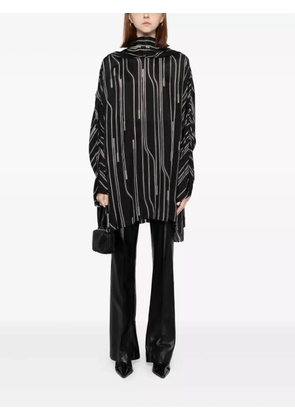 Rick Owens hooded tunic top - Black