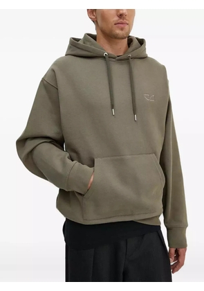 IRO logo-embroidered hoodie - Green