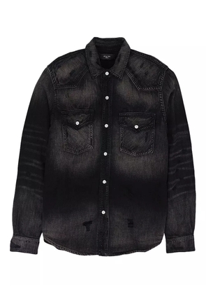 AMIRI Camo Applique denim shirt - Black