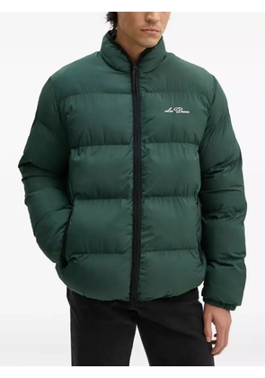 Les Deux logo-embroidered padded jacket - Green