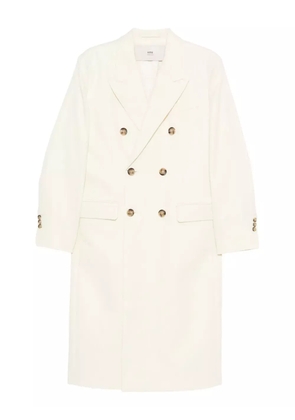 AMI Paris double-breasted coat - Neutrals