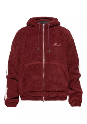 AMIRI bone-detail zip-up hoodie - Red