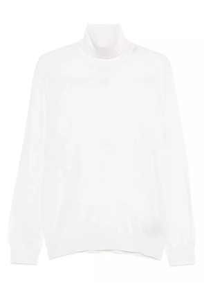 Zegna roll-neck long-sleeve sweater - White