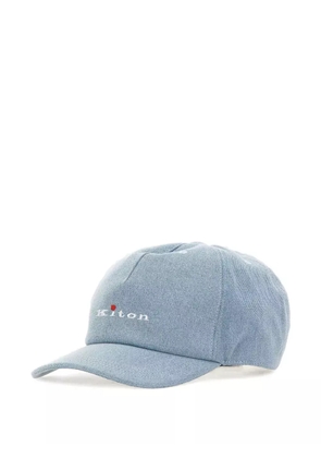 Kiton embroidered baseball cap - Blue