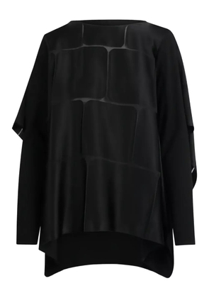 PierAntonioGaspari panelled long-sleeve sweatshirt - Black