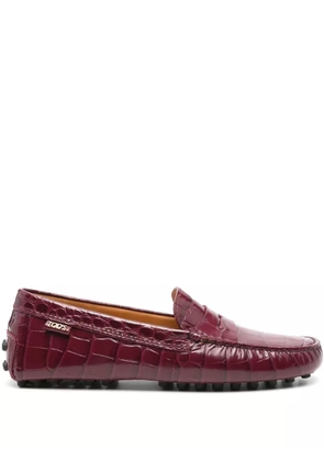 Tod's Gommino driver loafers - Red