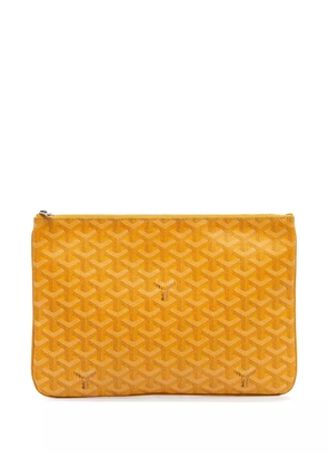 Goyard Pre-Owned 2017 Goyardine Senat MM clutch bag - Yellow