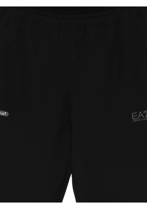 Ea7 Emporio Armani logo-print track pants - Black