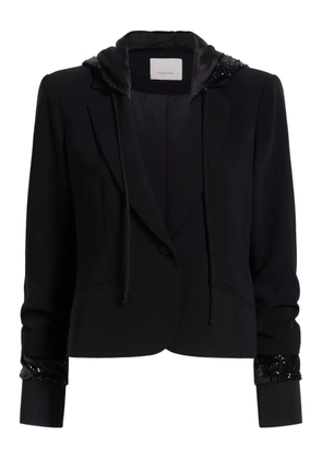Cinq A Sept Le Petit Khloe sequin hooded jacket - Black