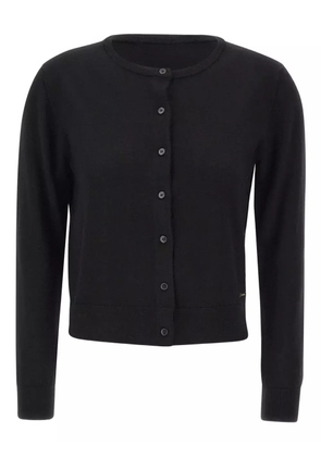 kaos button crew-neck cardigan - Black