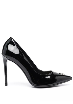 Philipp Plein patent 100mm leather pumps - Black