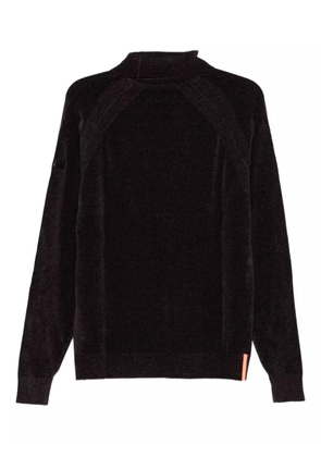 RRD high-neck panelled sweater - Brown