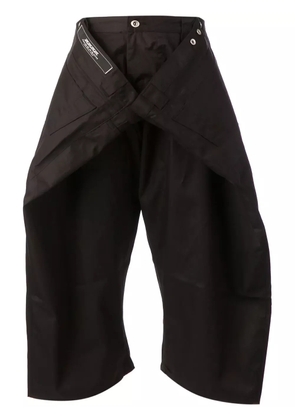 Anrealage front fold trousers - Black