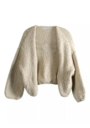 Casey Casey open-front cardigan - Neutrals