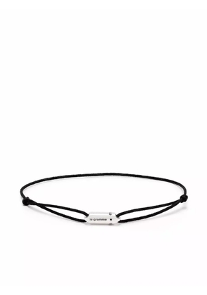 Le Gramme logo capsule cord bracelet - Silver