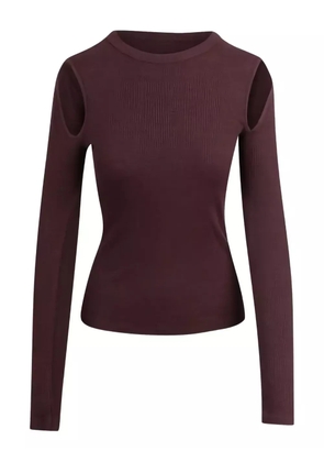 AGOLDE Pierce cut-out longsleeve T-shirt - Brown