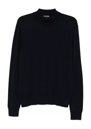 TOM FORD wool crew-neck top - Blue