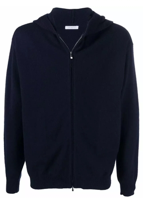 Malo hooded wool-cashmere sweat top - Blue