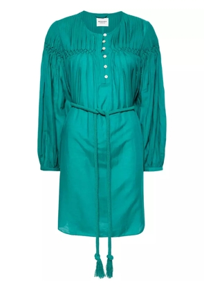 MARANT ÉTOILE Adeliani belted short dress - Green