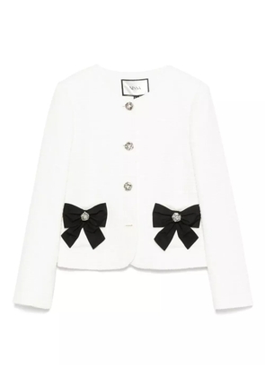 NISSA bouclé jacket - White