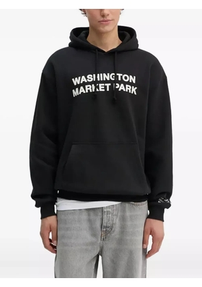 Les Deux graphic-print hoodie - Black