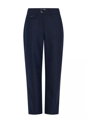 Anna Quan pinstripe tailored trousers - Blue