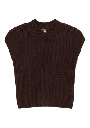 TWINSET turtleneck vest - Brown