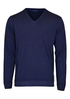 Daniele Fiesoli V-neck cotton sweater - Blue