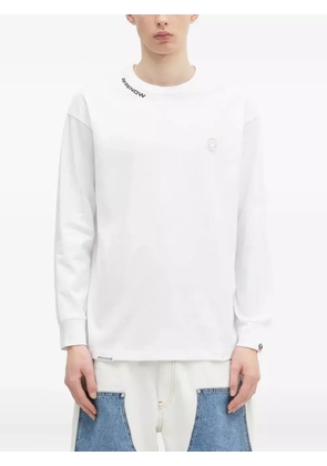 AAPE BY *A BATHING APE® long-sleeves crew-neck T-shirt - White