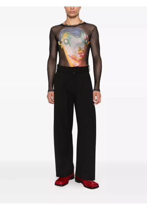 Charles Jeffrey Loverboy Powermesh long-sleeve T-shirt - Black