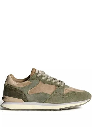 Hoff panelled lace-up sneakers - Green