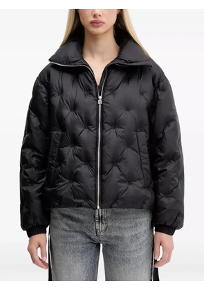 HUGO quilted funnel-neck jacket - Black