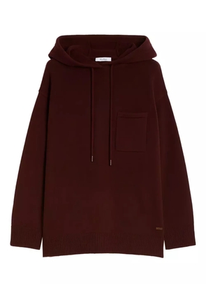 Max Mara chest-pocket hoodie - Red