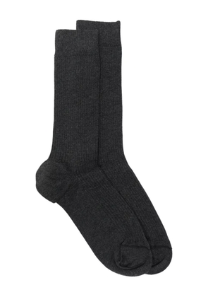 Sunspel ribbed socks - Grey