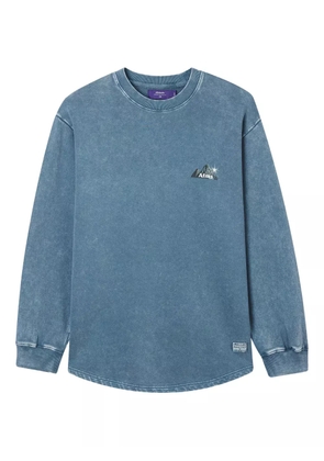 aftermaths logo-print sweater - Blue