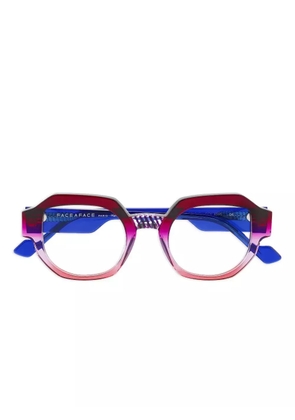 Face À Face geometric-frame glasses - Red