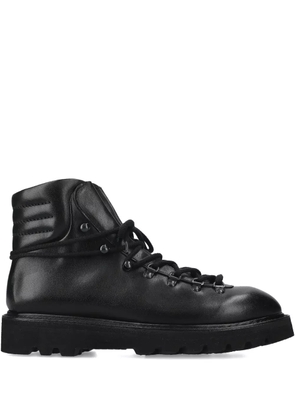 Premiata lace-up leather boots - Black