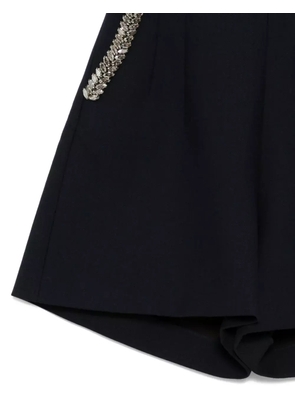 Dice Kayek crystal-embellished shorts - Blue